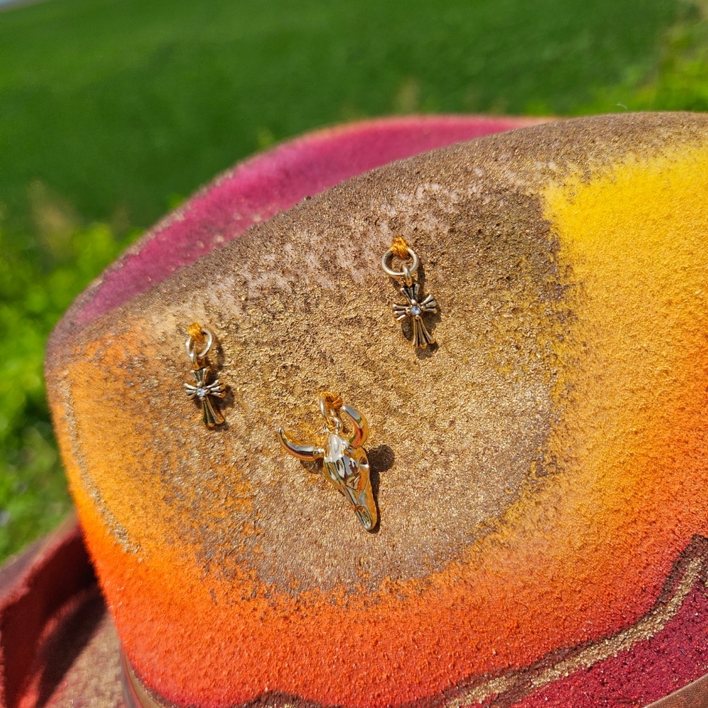 Upcycled Wide Brim Hat - Picture 6 of 6